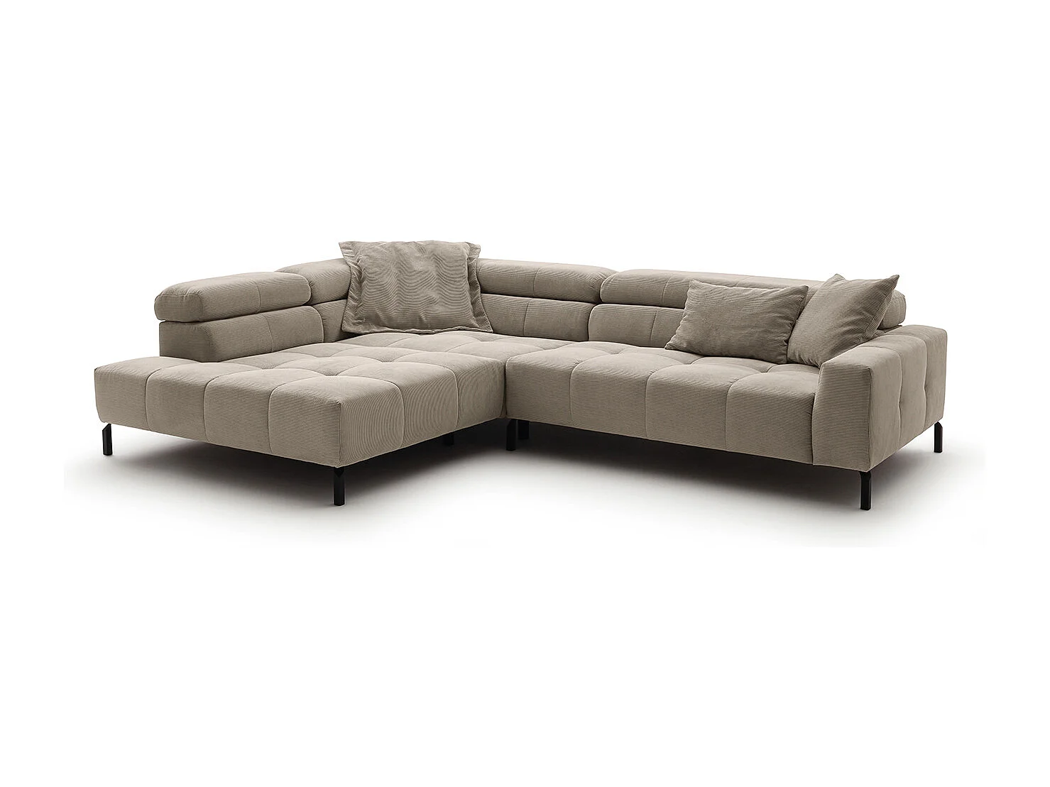 Divano - beige Velluto a coste - OHIO