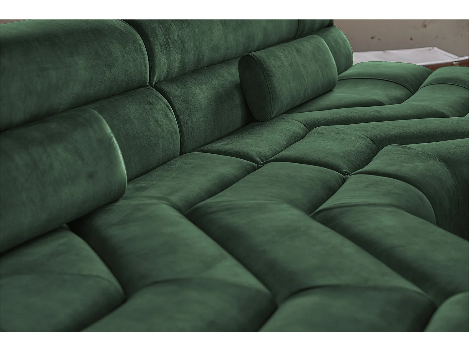 Canapé - Vert Velours - TARA