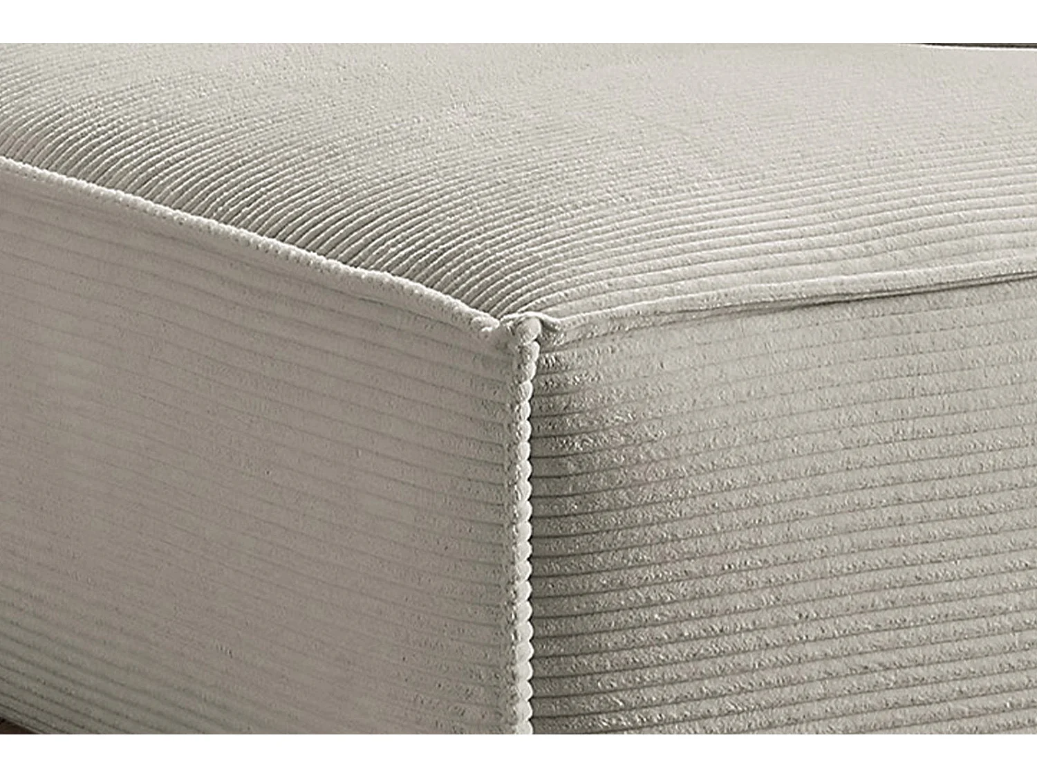 Ecksofa - Steingrau Cord - SAMU