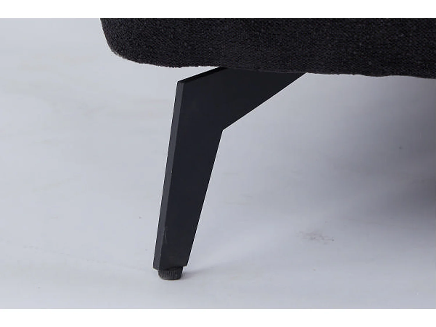 Sofá esquinero - Negro tela tejida - GARBO