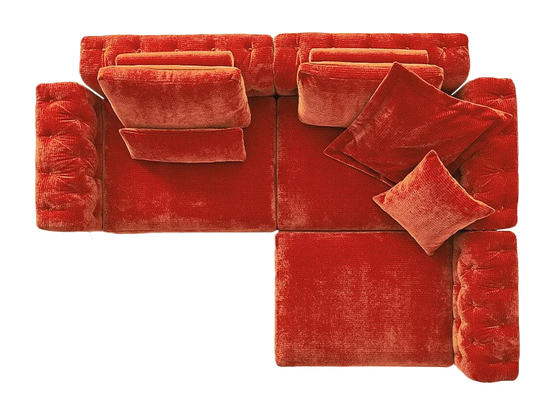 Modulsofa - Rot Cord - SEPHI
