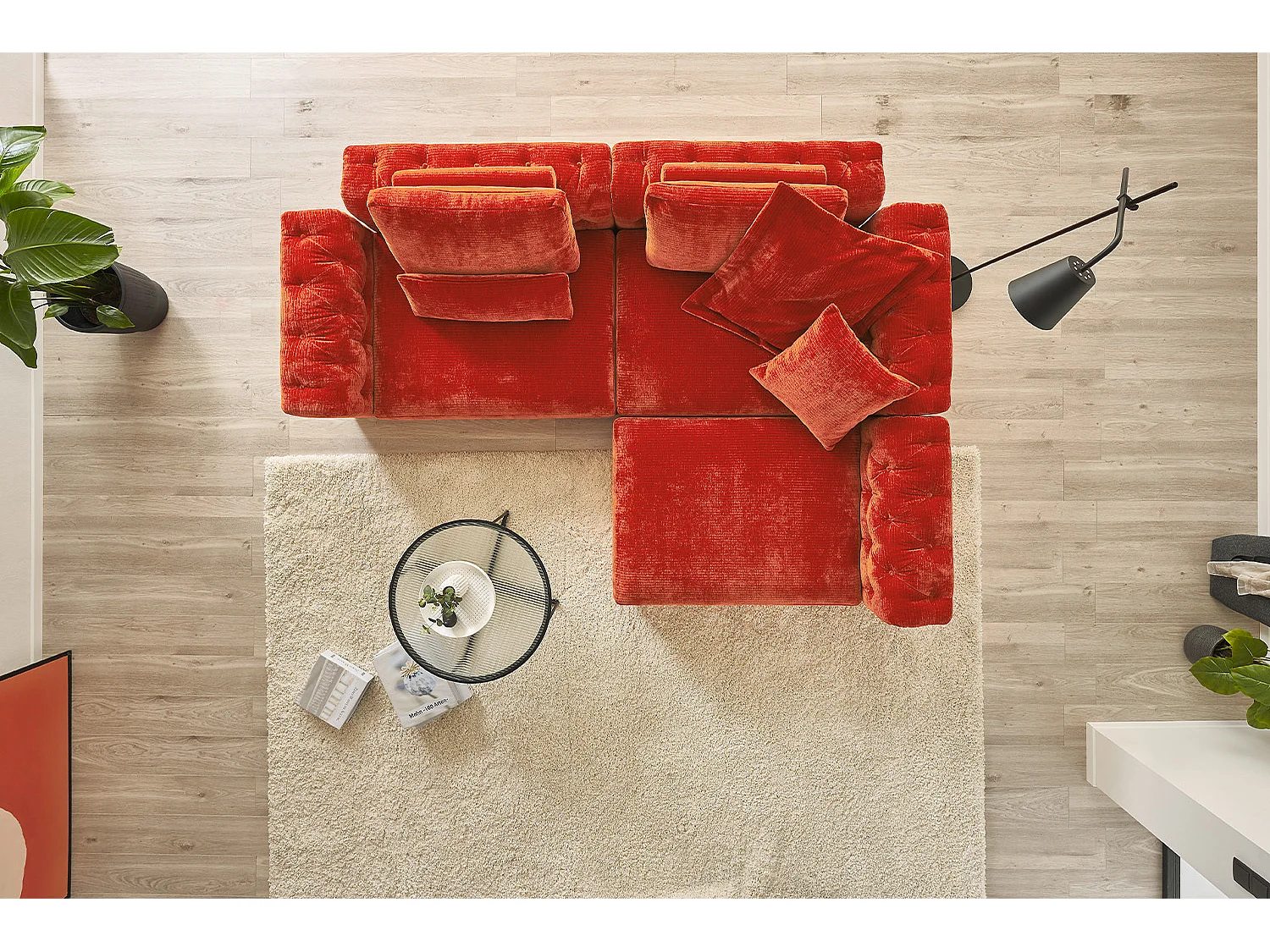 Modulsofa - Rot Cord - SEPHI