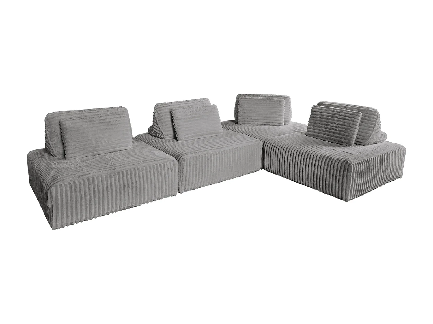 Sofá - Gris Pana - WIOLO SOFT