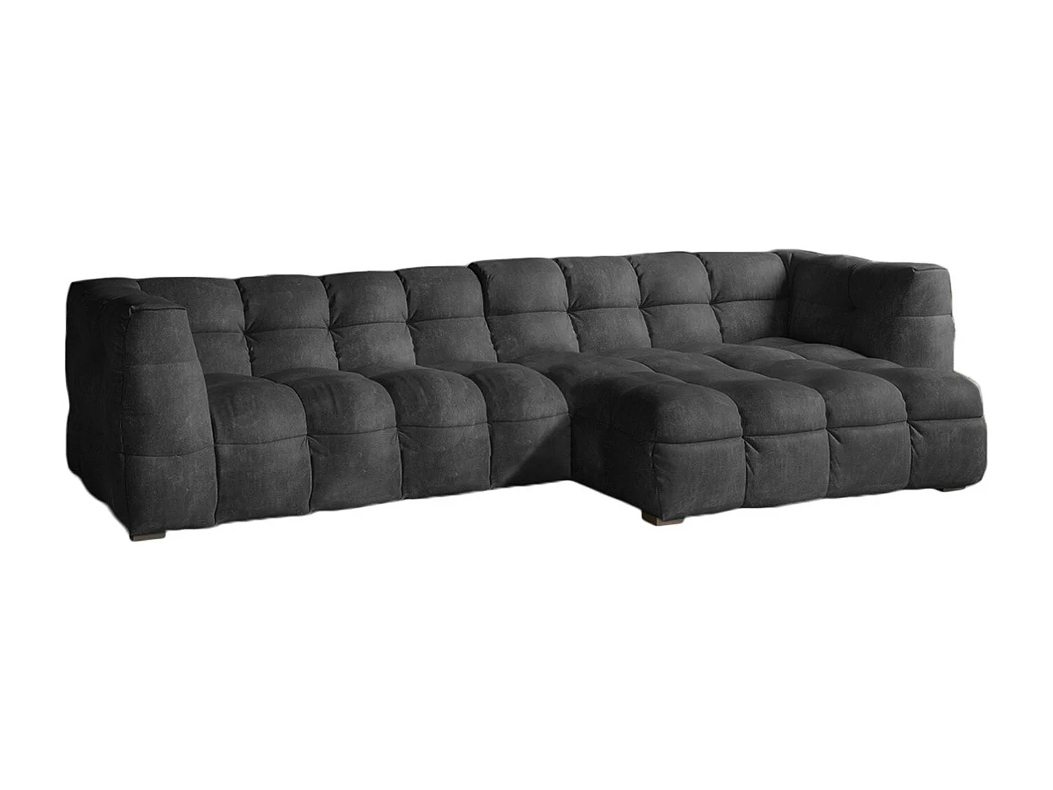 Ecksofa - Anthrazit Velvet - ROSARIO
