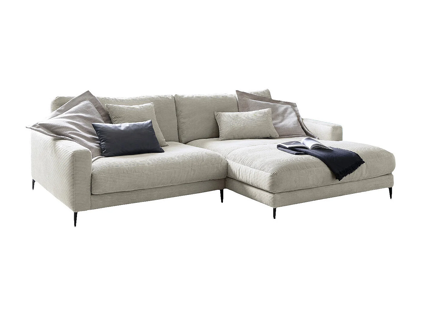 Hoekbank - Lichtgrijs Koord - CARA