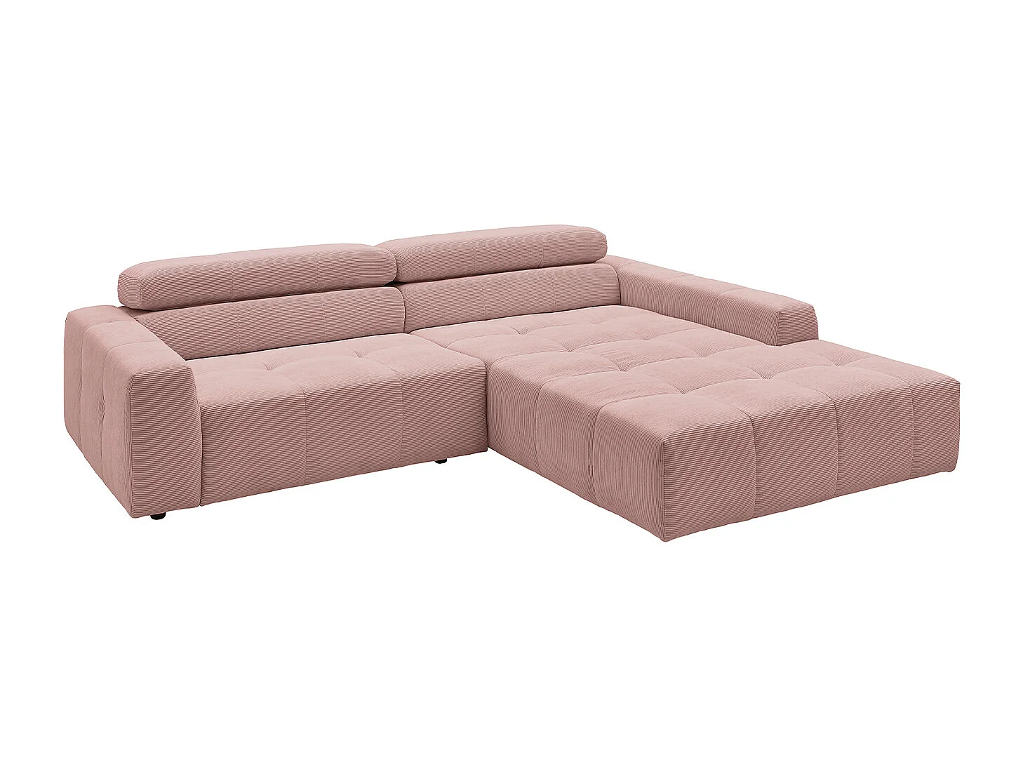 Ecksofa - Pink Cord - RENO
