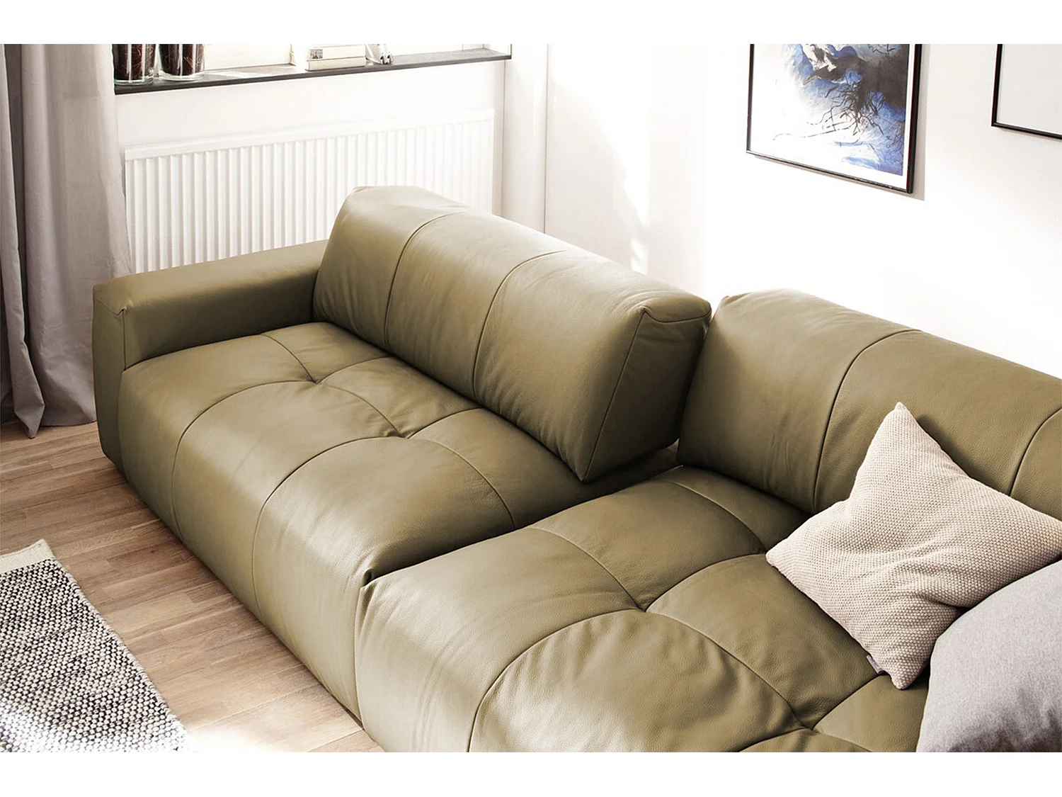 Sofa - Grün Leder - PALACE