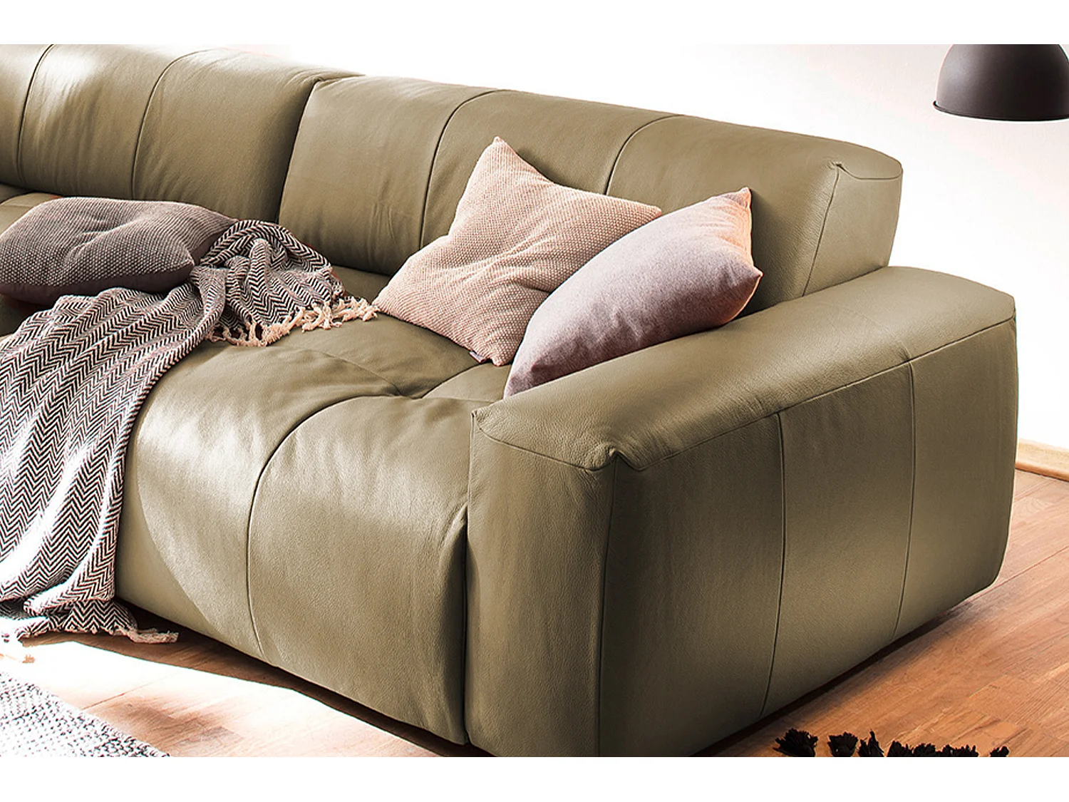 Sofa - Grün Leder - PALACE