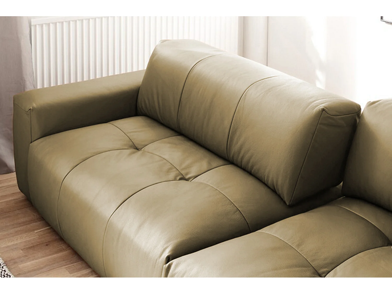 Sofa - Grün Leder - PALACE