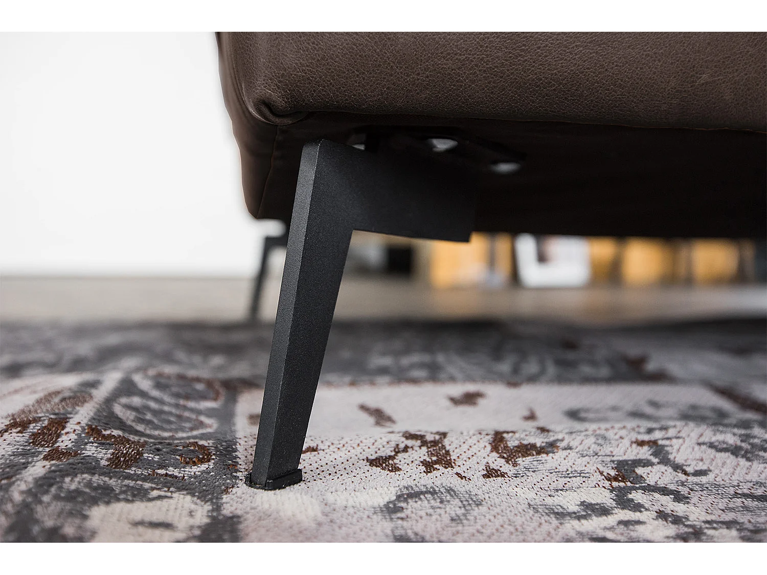 Ecksofa - Dunkelbraun Leder - BLOOM