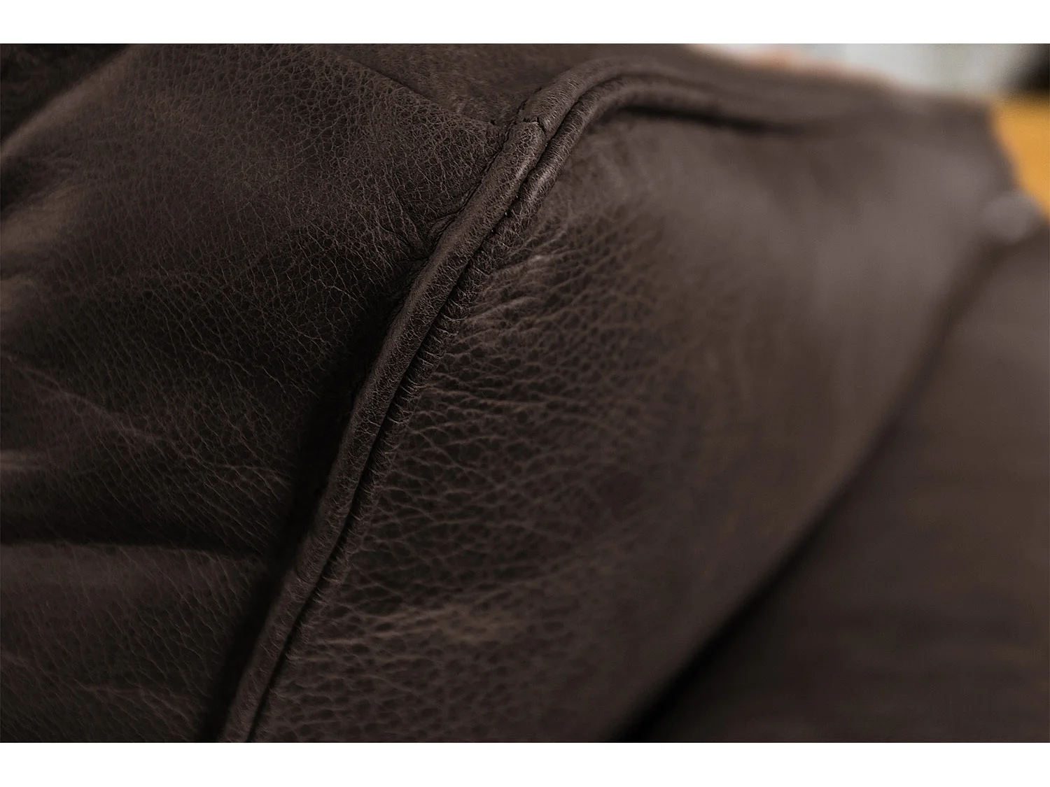 Ecksofa - Dunkelbraun Leder - BLOOM