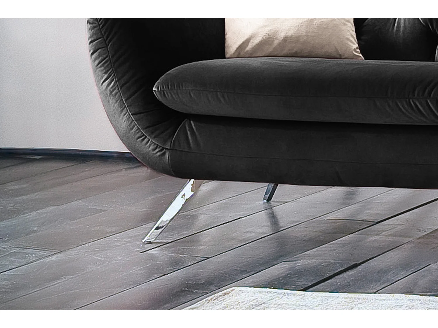 Sofa - Schwarz Velvet - CHARME