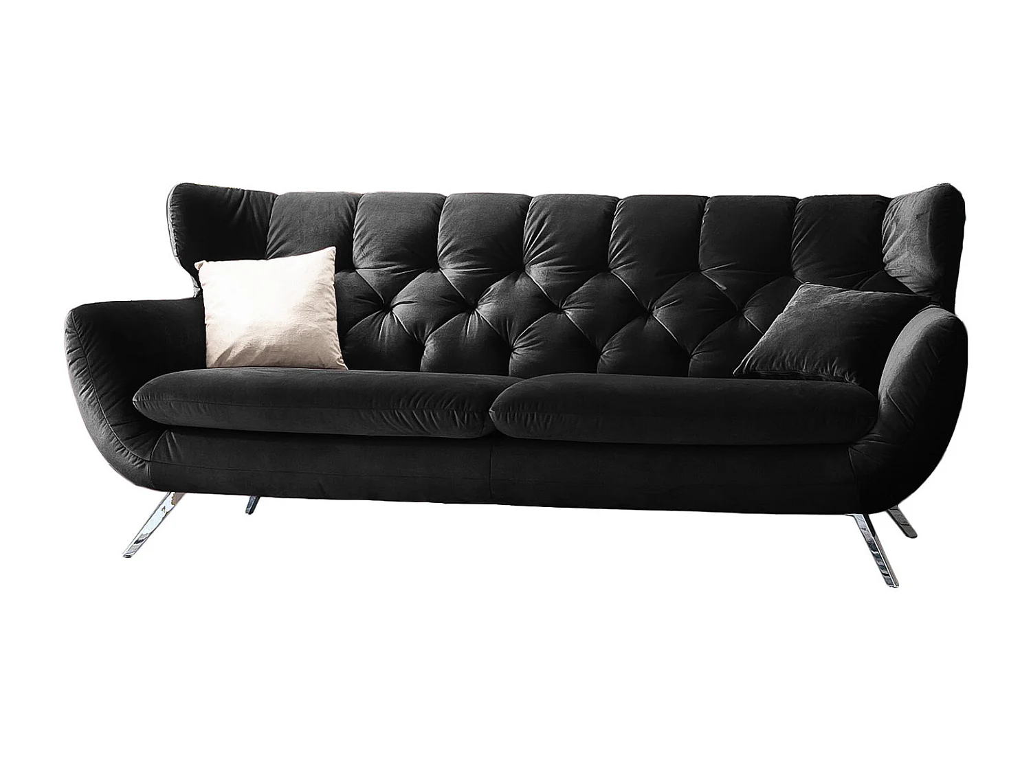 Sofa - Schwarz Velvet - CHARME