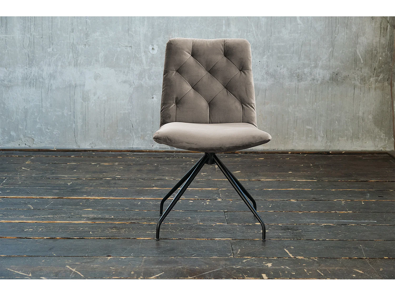 Fauteuil - Gris Velours - CHARME