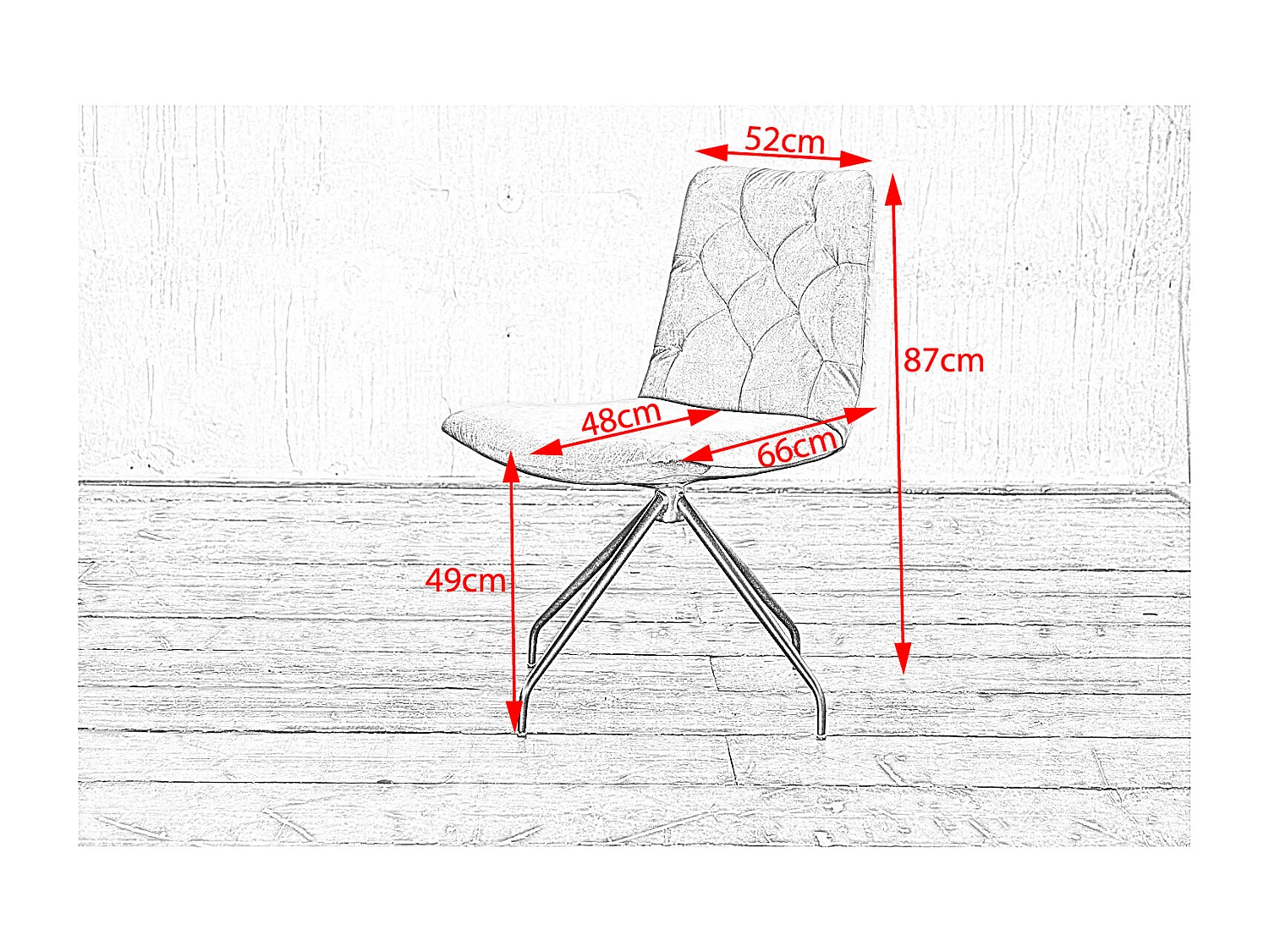 Fauteuil - Gris Velours - CHARME