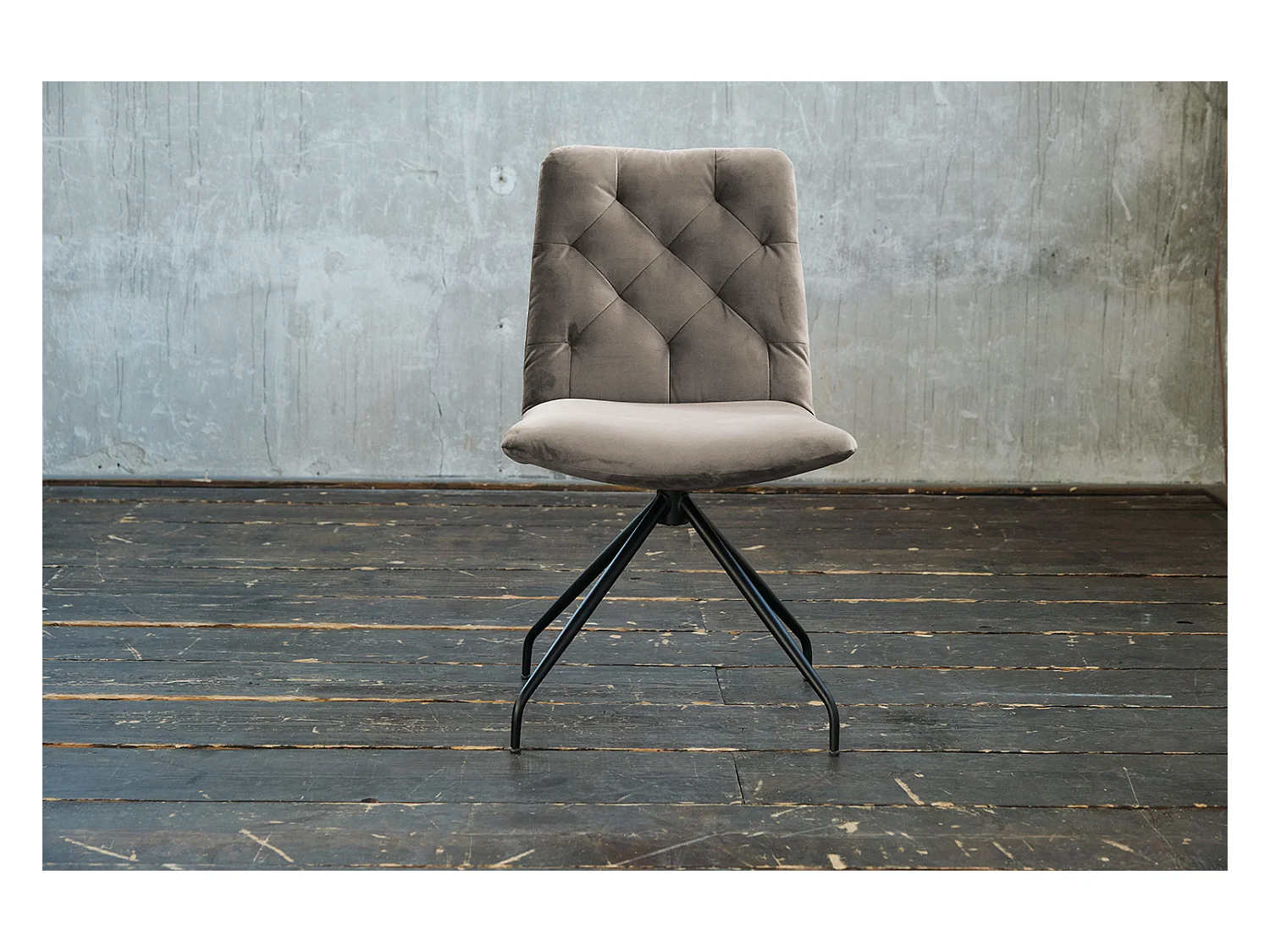 Fauteuil - Gris Velours - CHARME