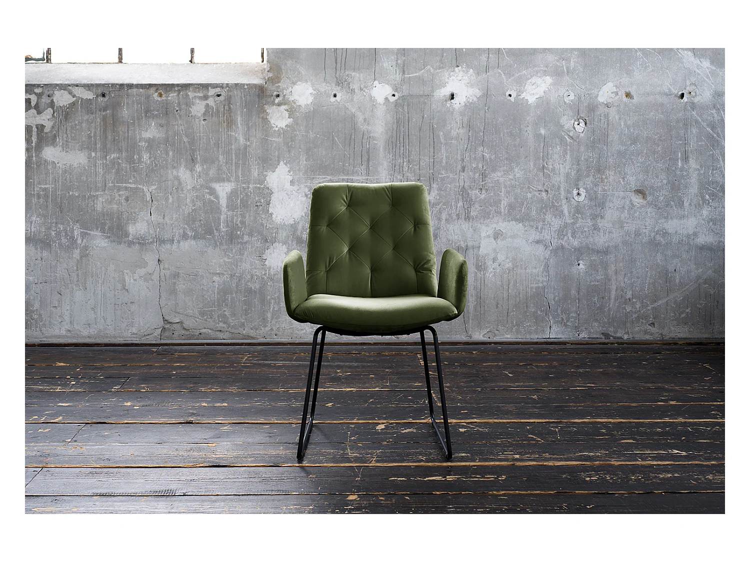 Chaise - Vert Velours - NEW CHARME