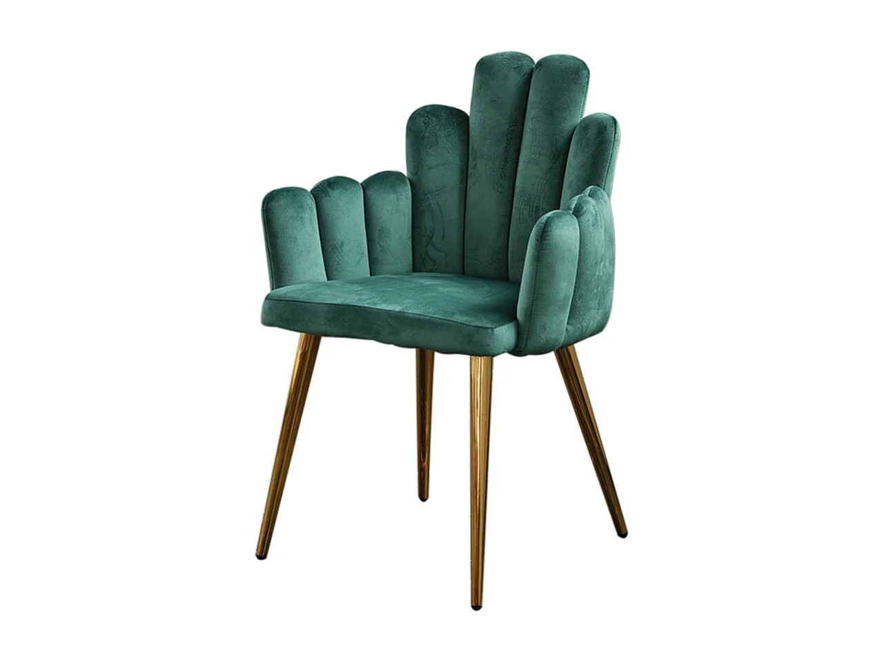Chaise rembourrée - Vert Velours - FREJA