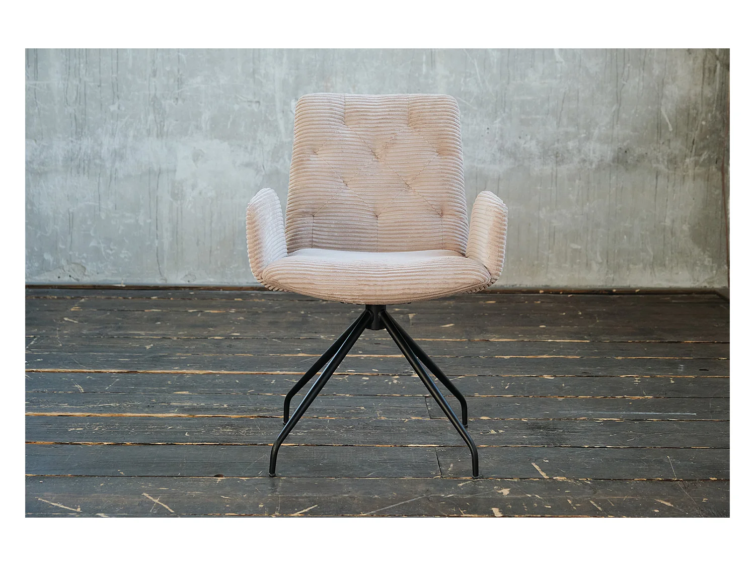 Drehstuhl - Taupe Cord - CHARME