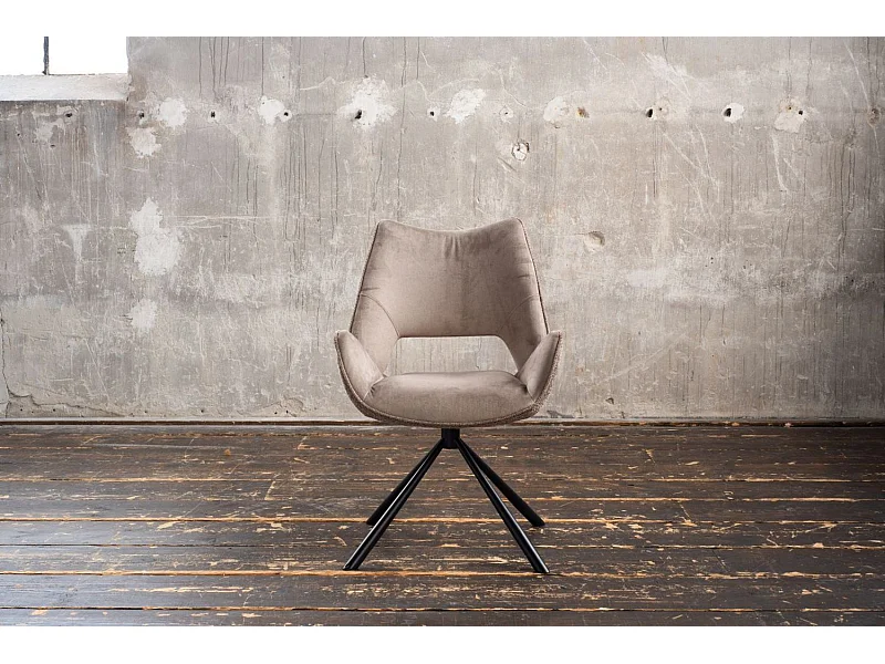 Esszimmerstuhl - Steingrau Webstoff - VELO