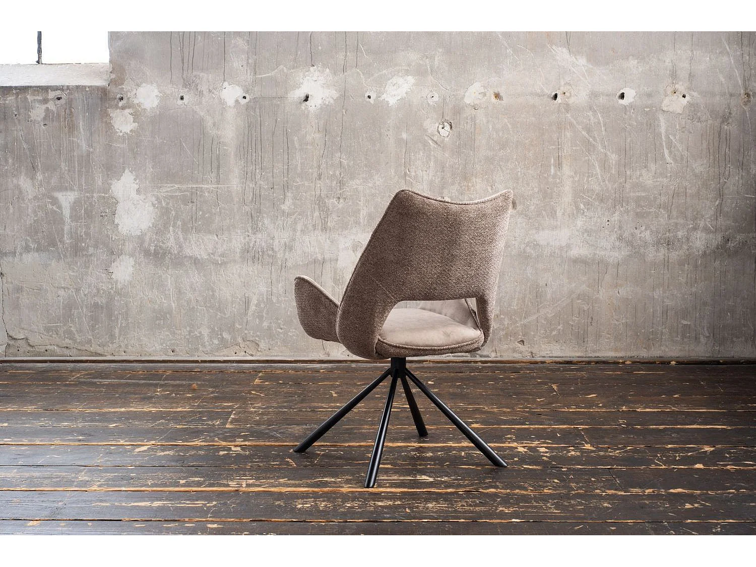 Esszimmerstuhl - Steingrau Webstoff - VELO