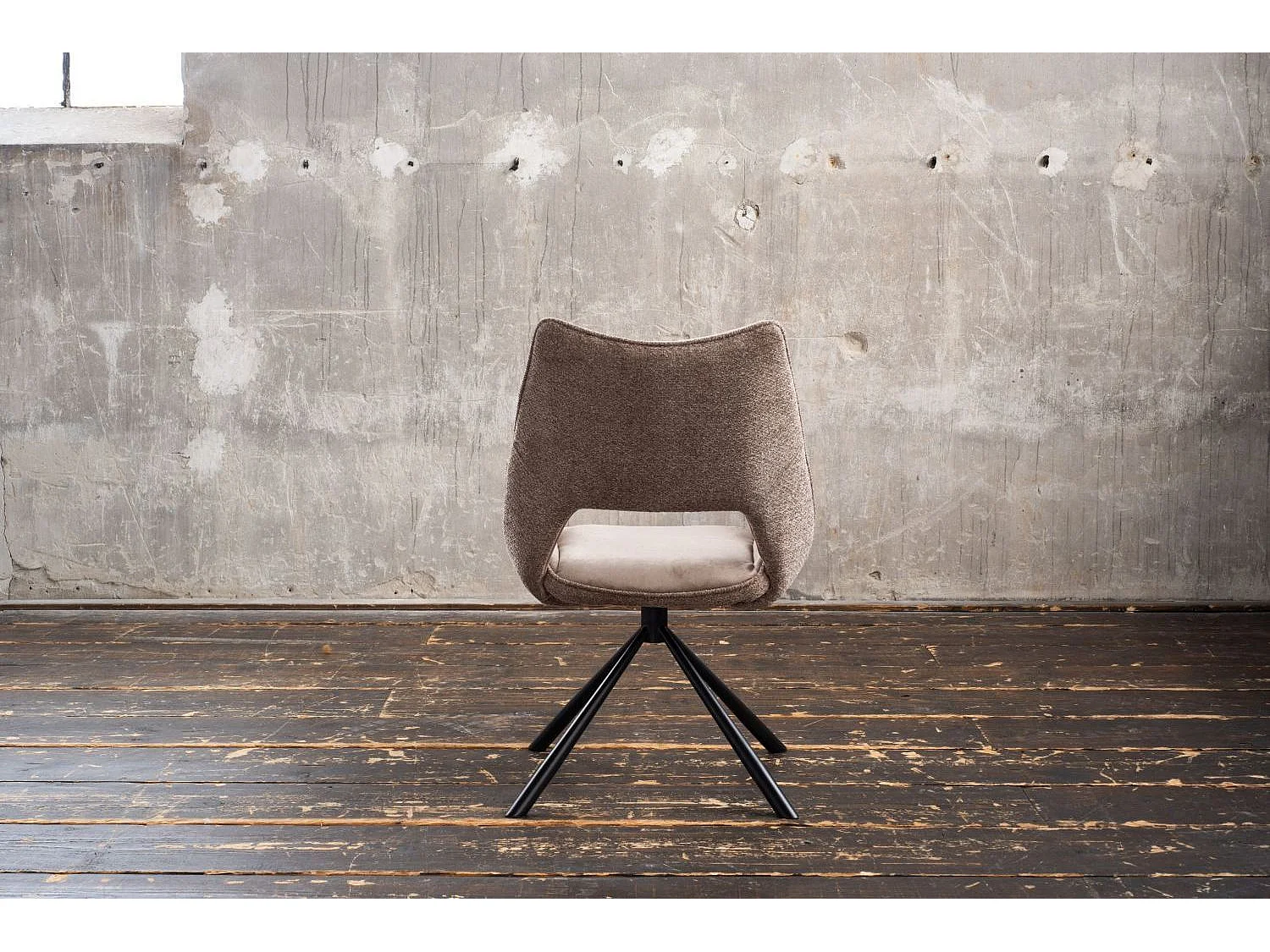 Esszimmerstuhl - Steingrau Webstoff - VELO