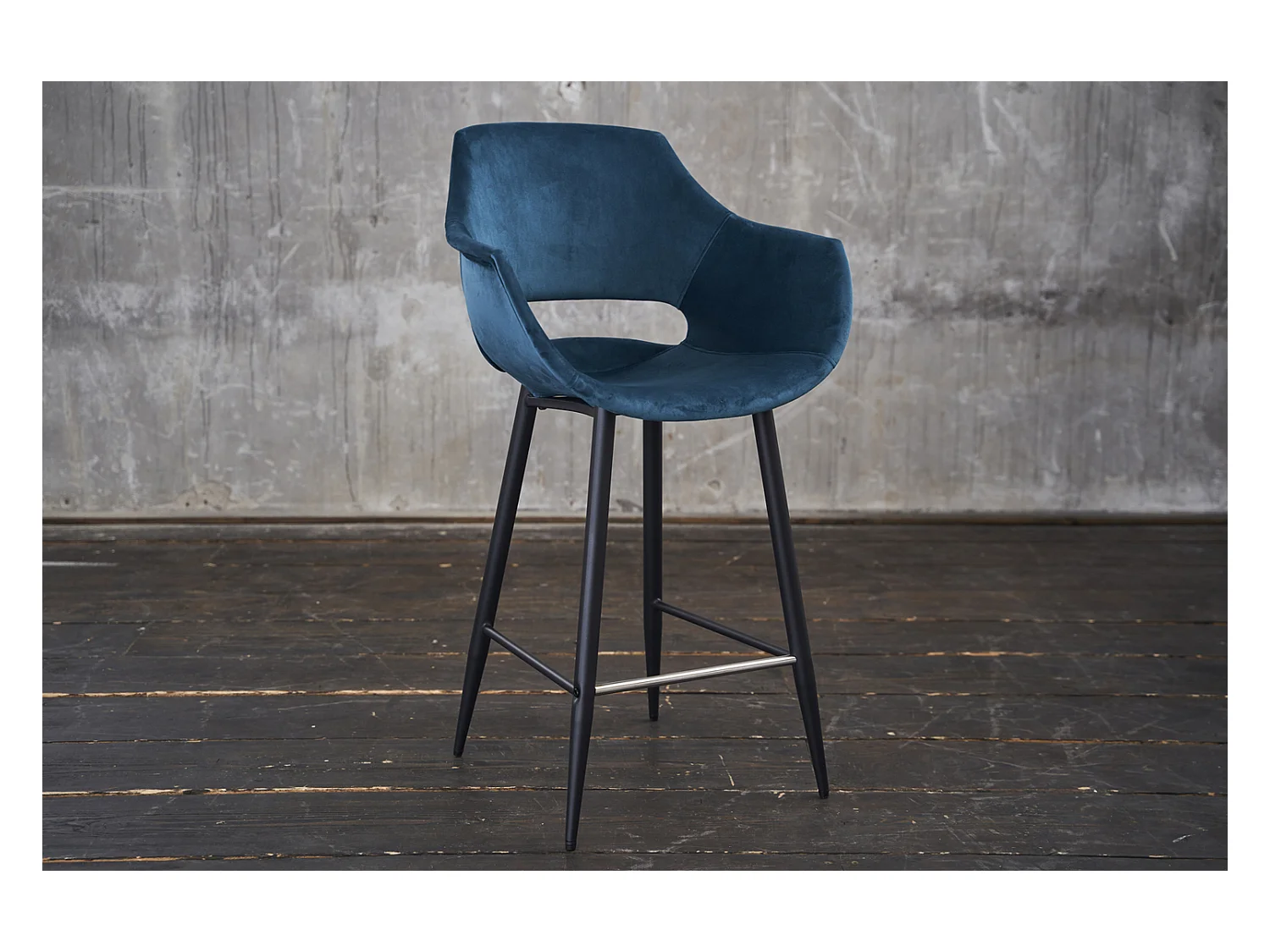 Tabouret - Bleu Velours - ZAJA