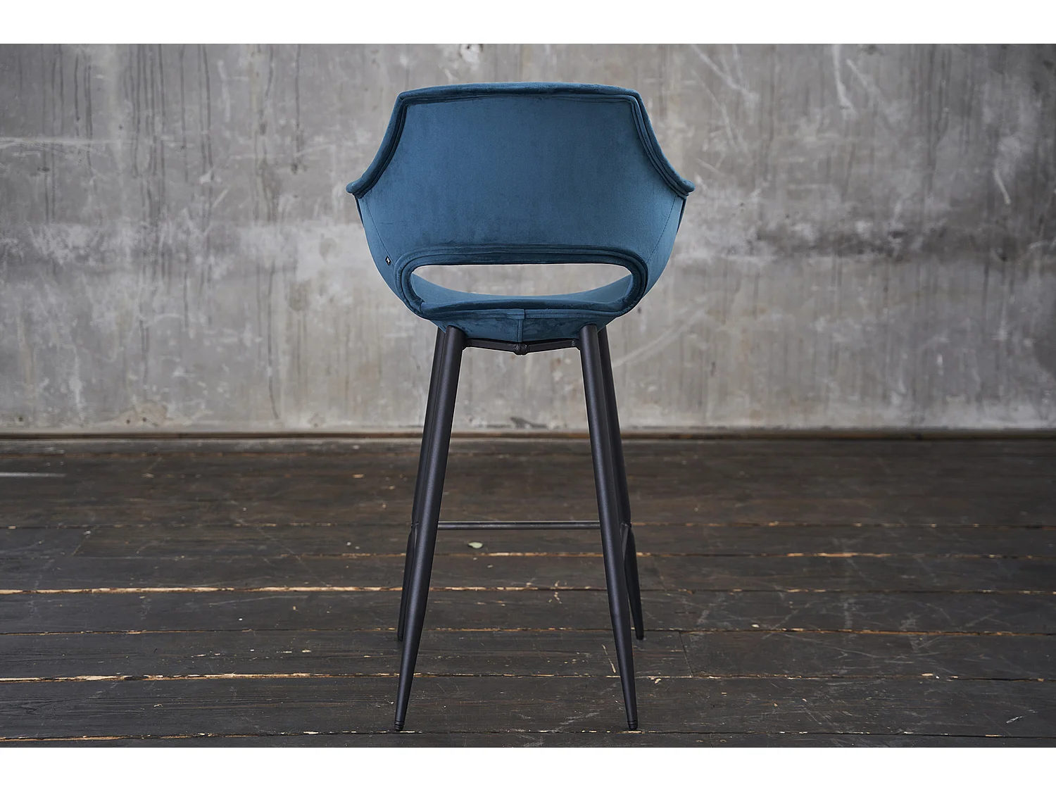 Barhocker - Blau Velvet - ZAJA