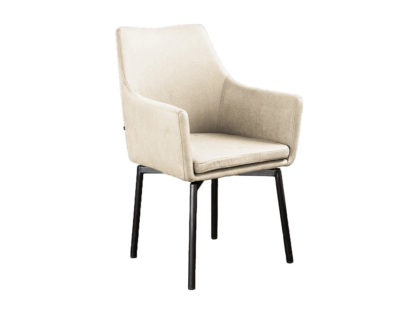 Fauteuil - beige microfibre - CALI