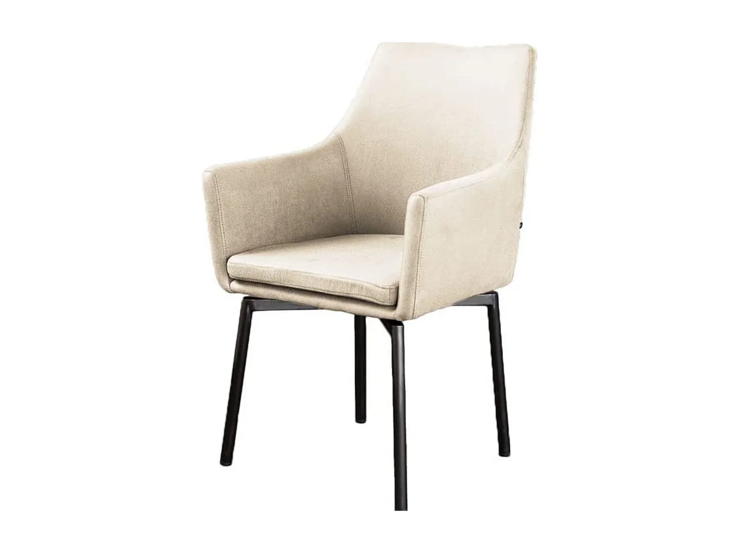 Fauteuil - beige microfibre - CALI