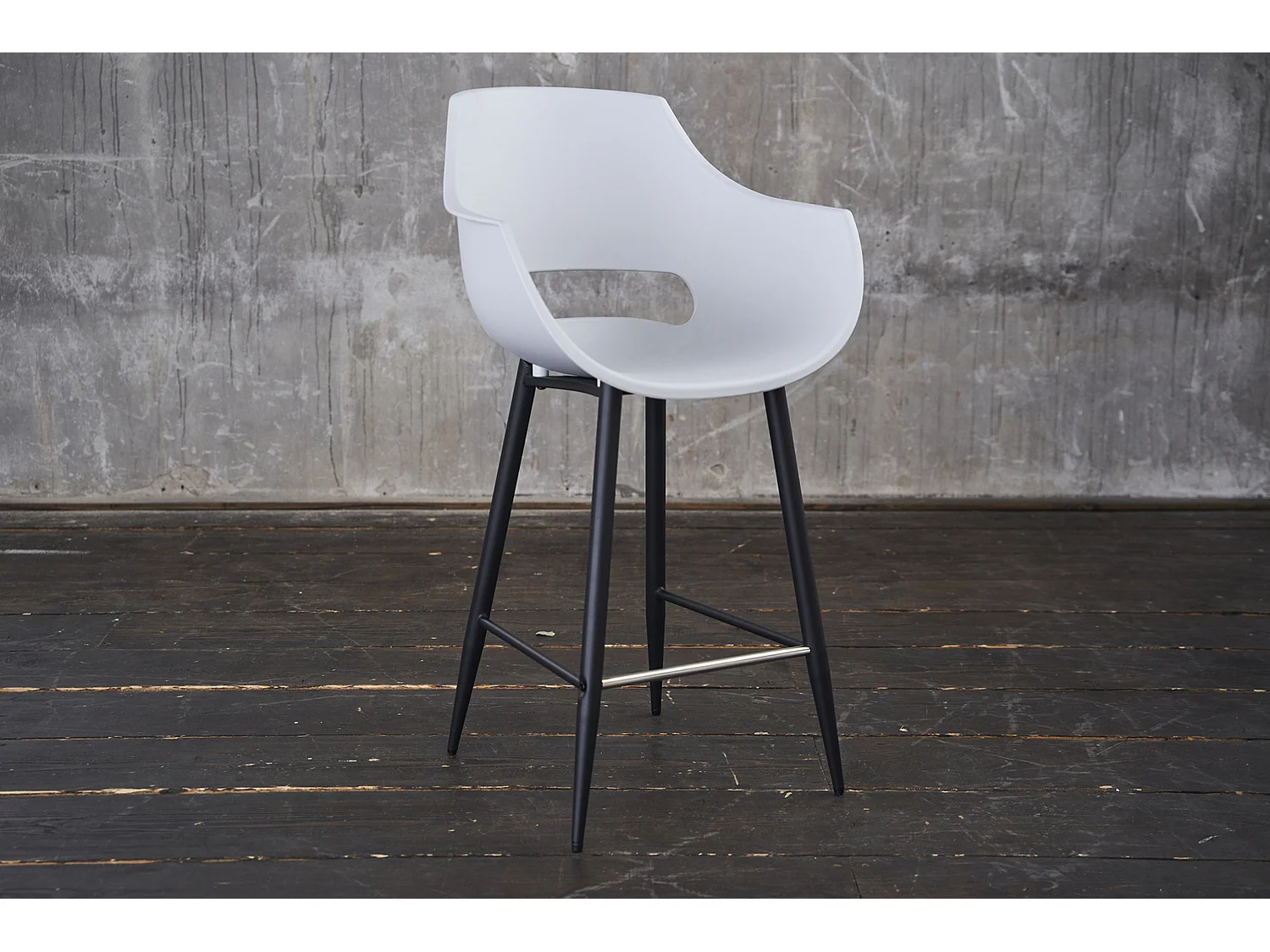 Tabouret - blanc plastique - CALI