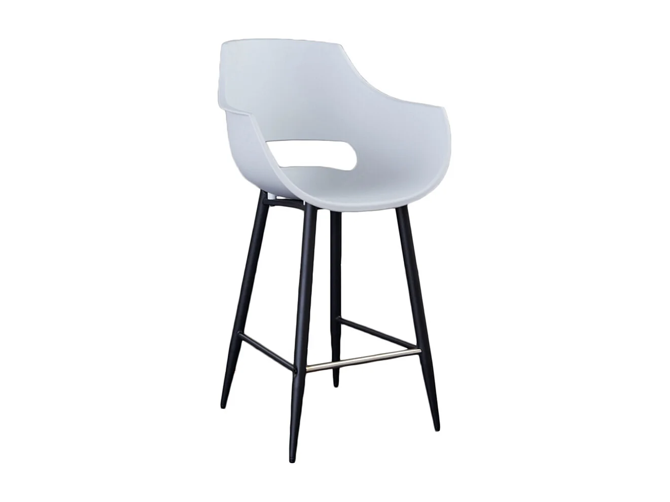 Tabouret - blanc plastique - CALI