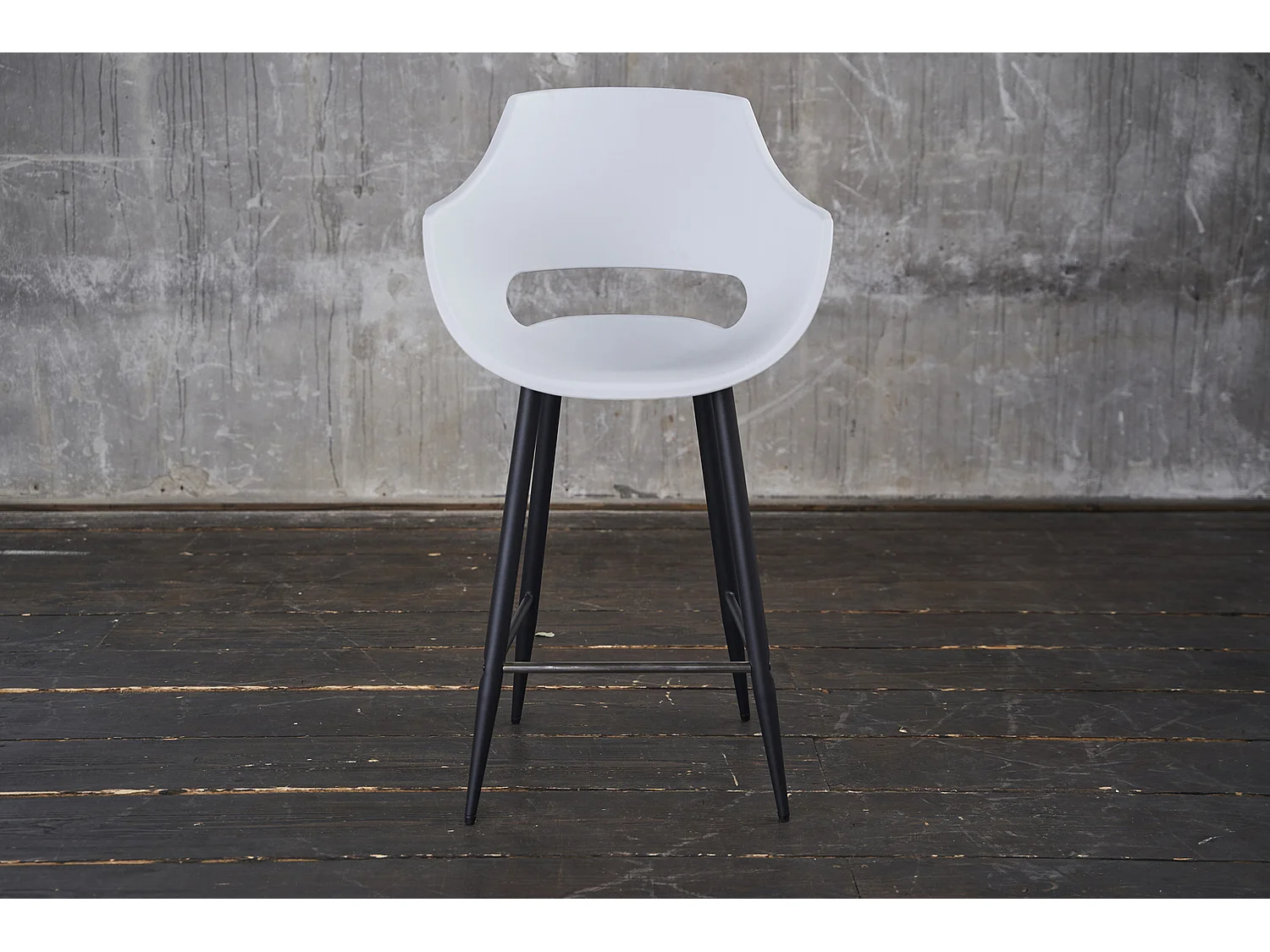Tabouret - blanc plastique - CALI