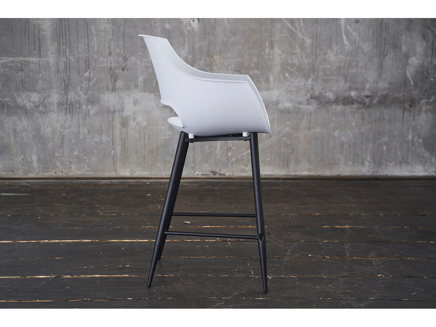 Tabouret - blanc plastique - CALI