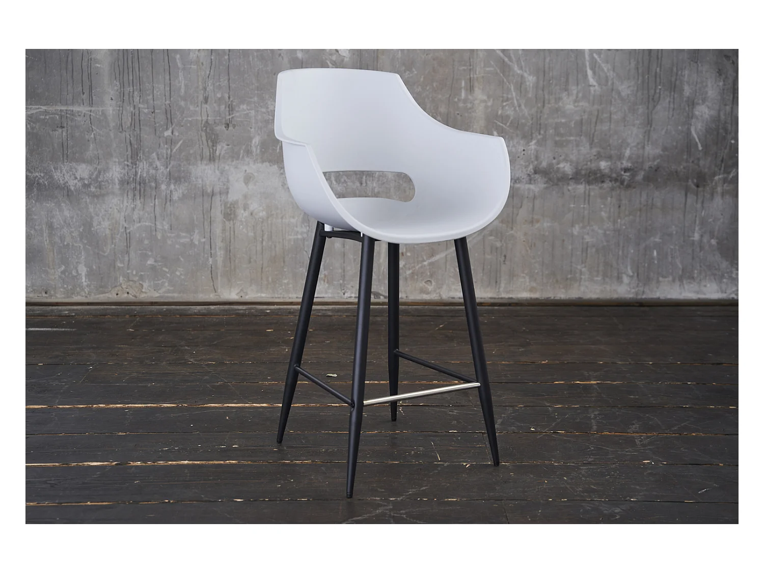 Tabouret - blanc plastique - CALI