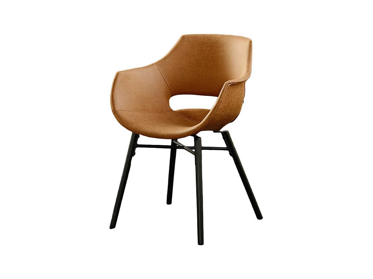 Stuhl - Braun Microfaser - ZAJA
