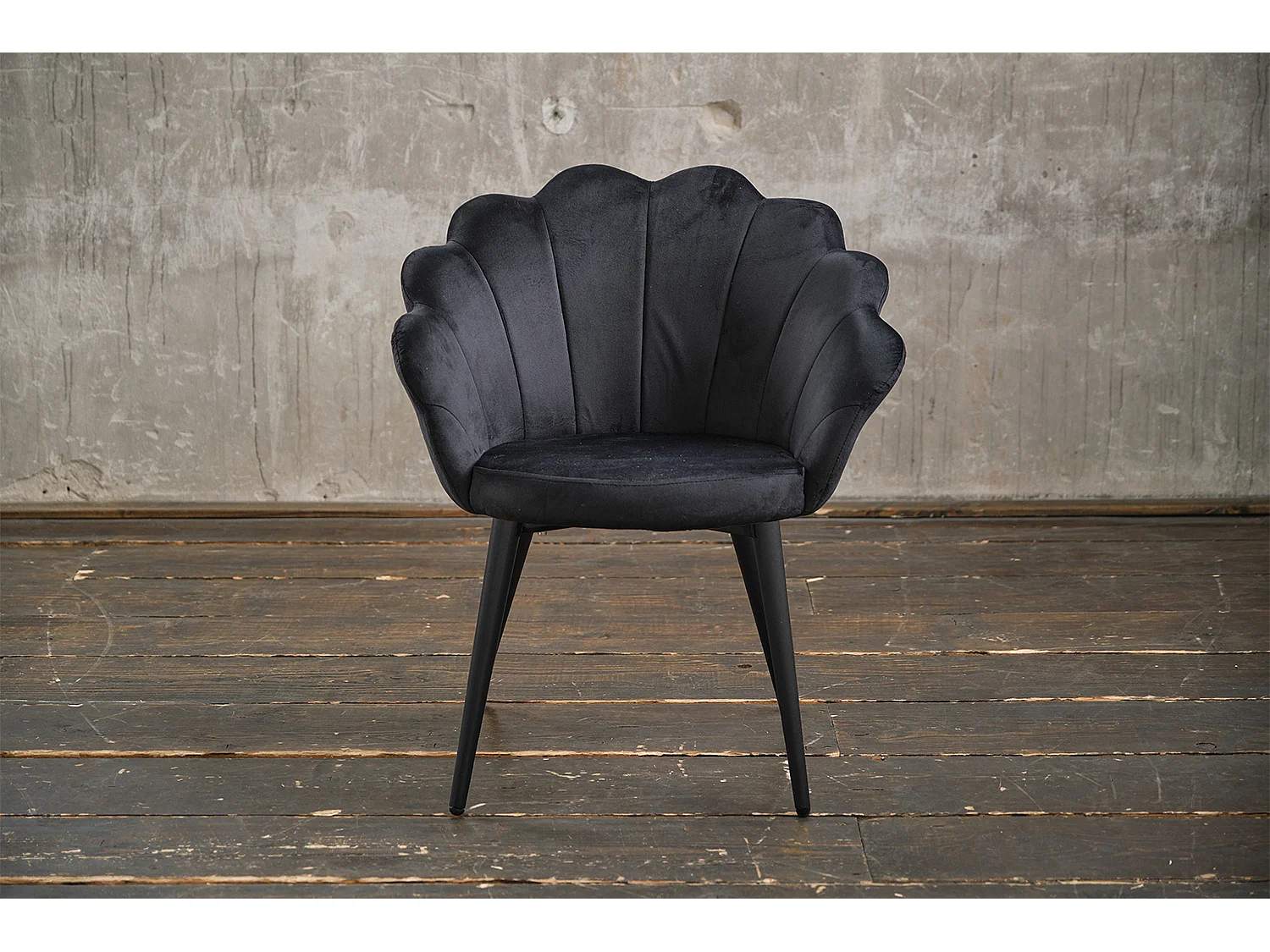 Chaise - Noir Velours - CARLA