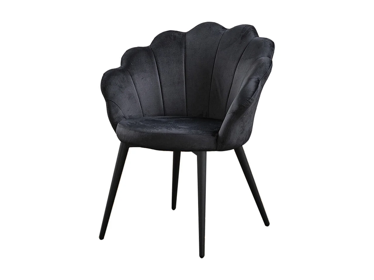 Chaise - Noir Velours - CARLA