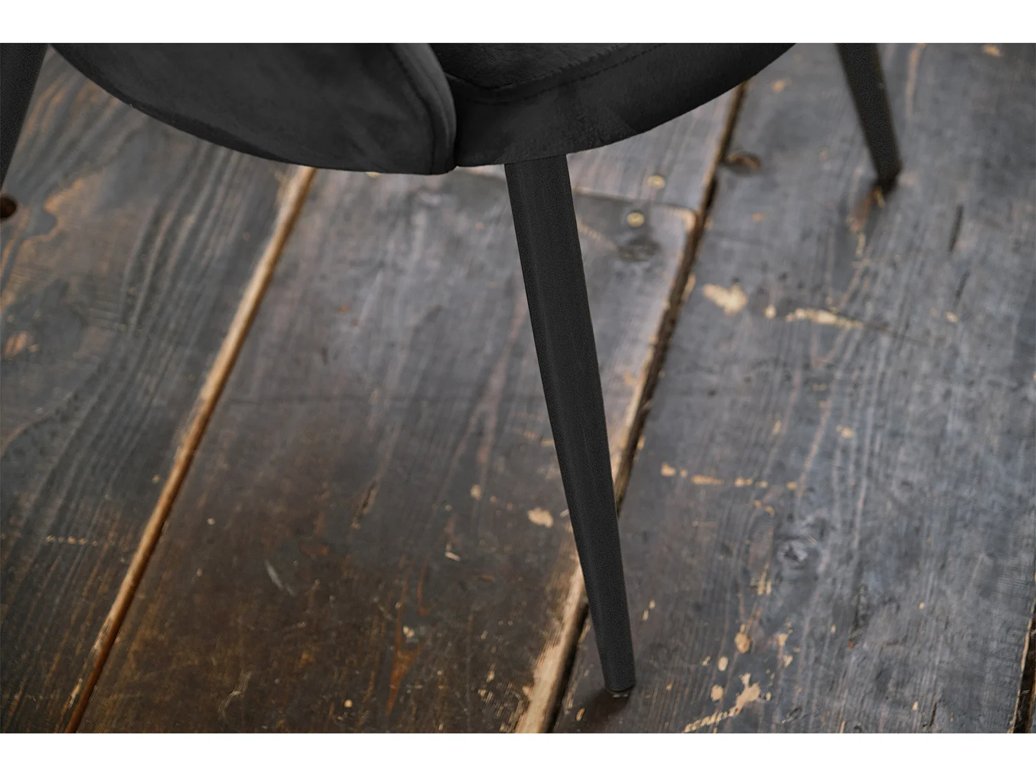 Chaise - Noir Velours - CARLA