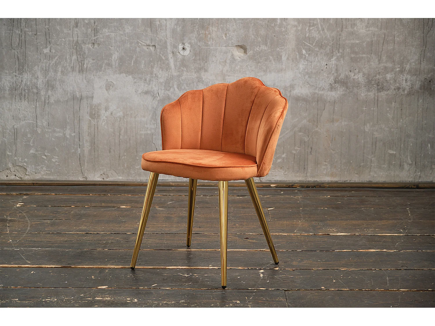 Chaise - cuivre Velours - SALLY