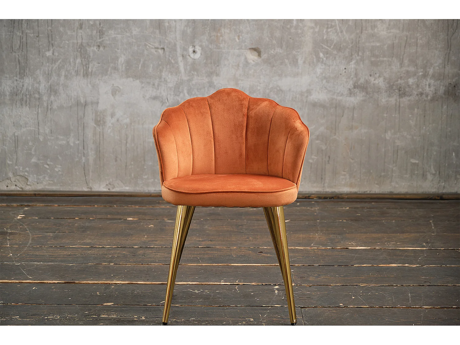 Polsterstuhl - Kupfer Velvet - SALLY