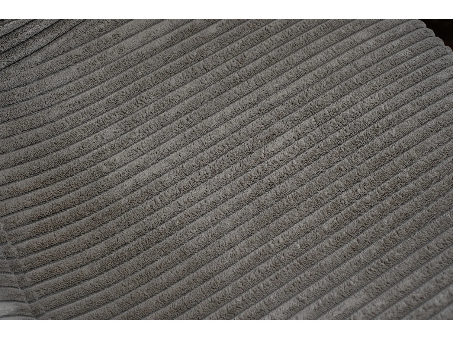 Chaise rembourrée - Gris Velours côtelé - LENA