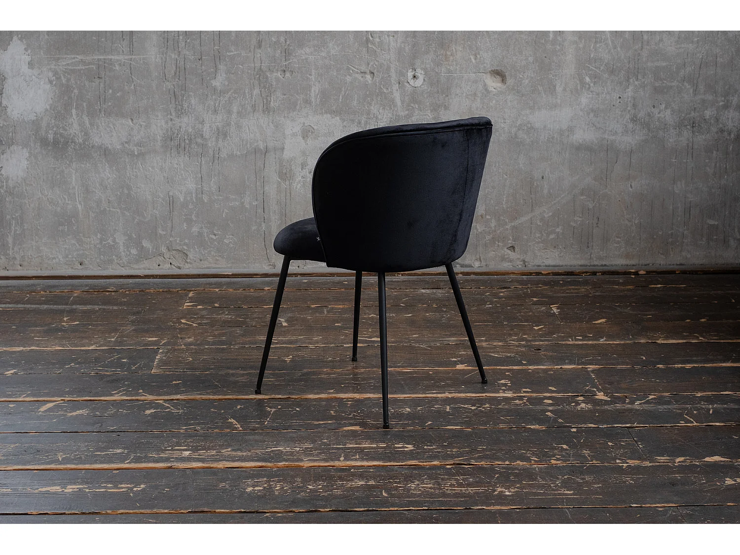 Chaise - Noir Velours - LENA