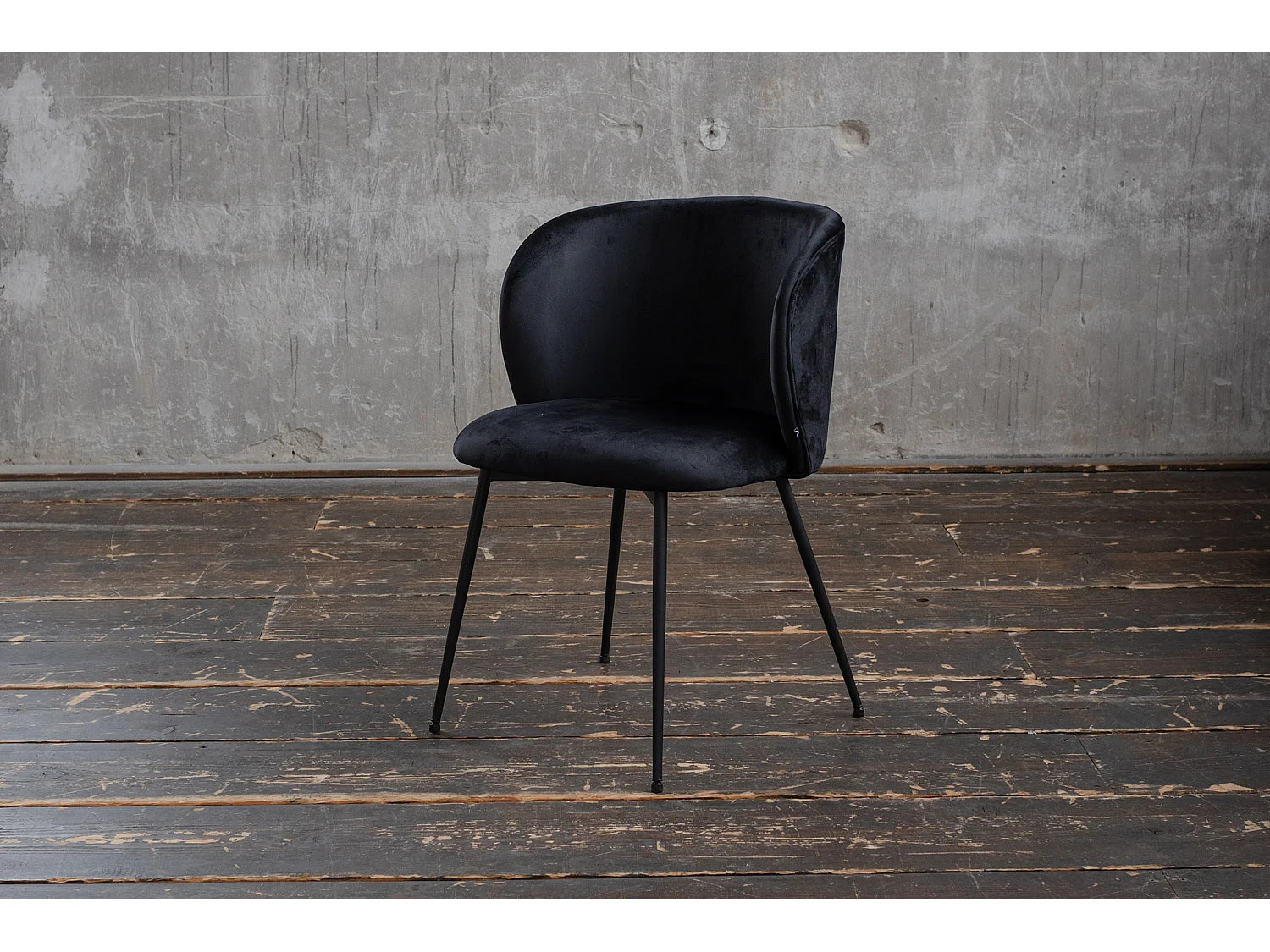 Chaise - Noir Velours - LENA