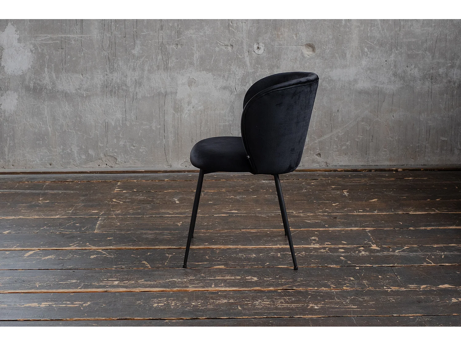 Chaise - Noir Velours - LENA