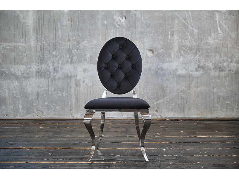 Chaise - Noir Velours - LINDA