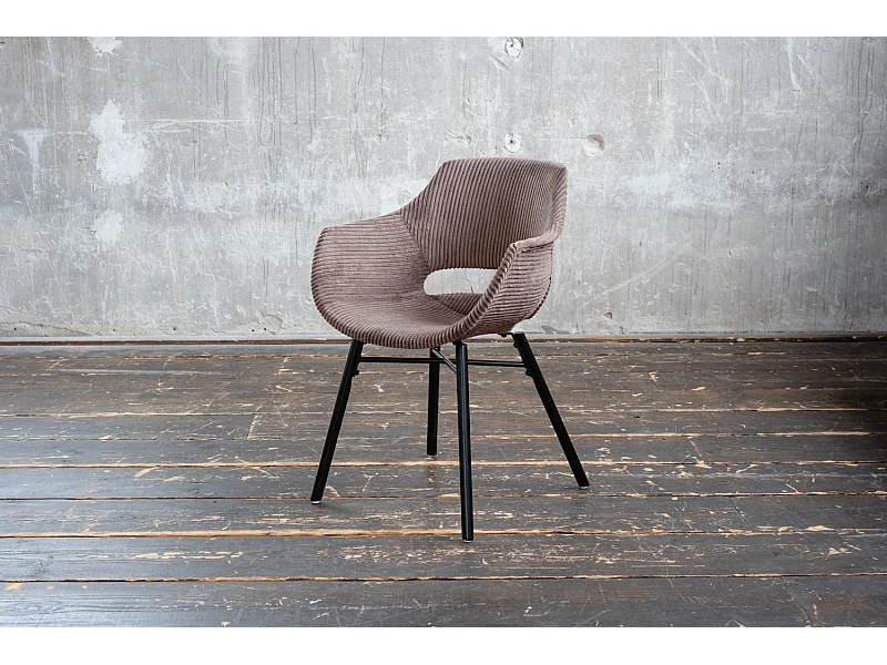 Esszimmerstuhl - Braun Cord - ZAJA