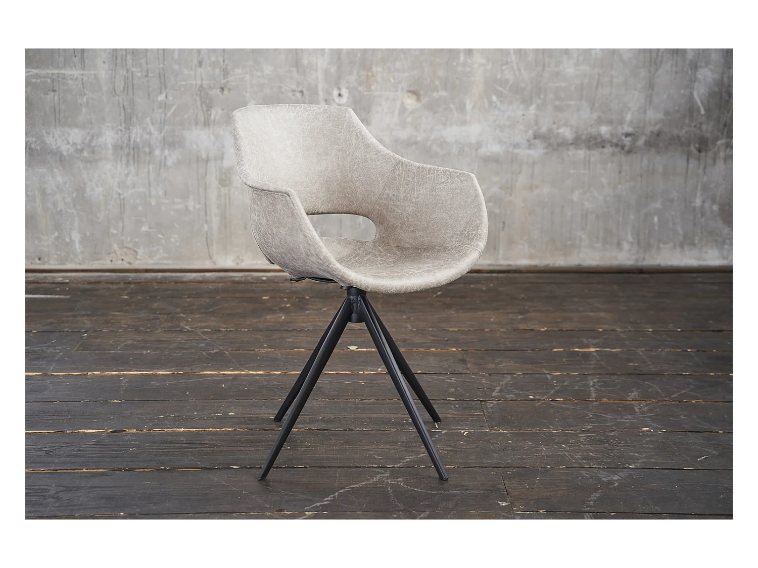 Sedia - bianco crema microfibra - ZAJA