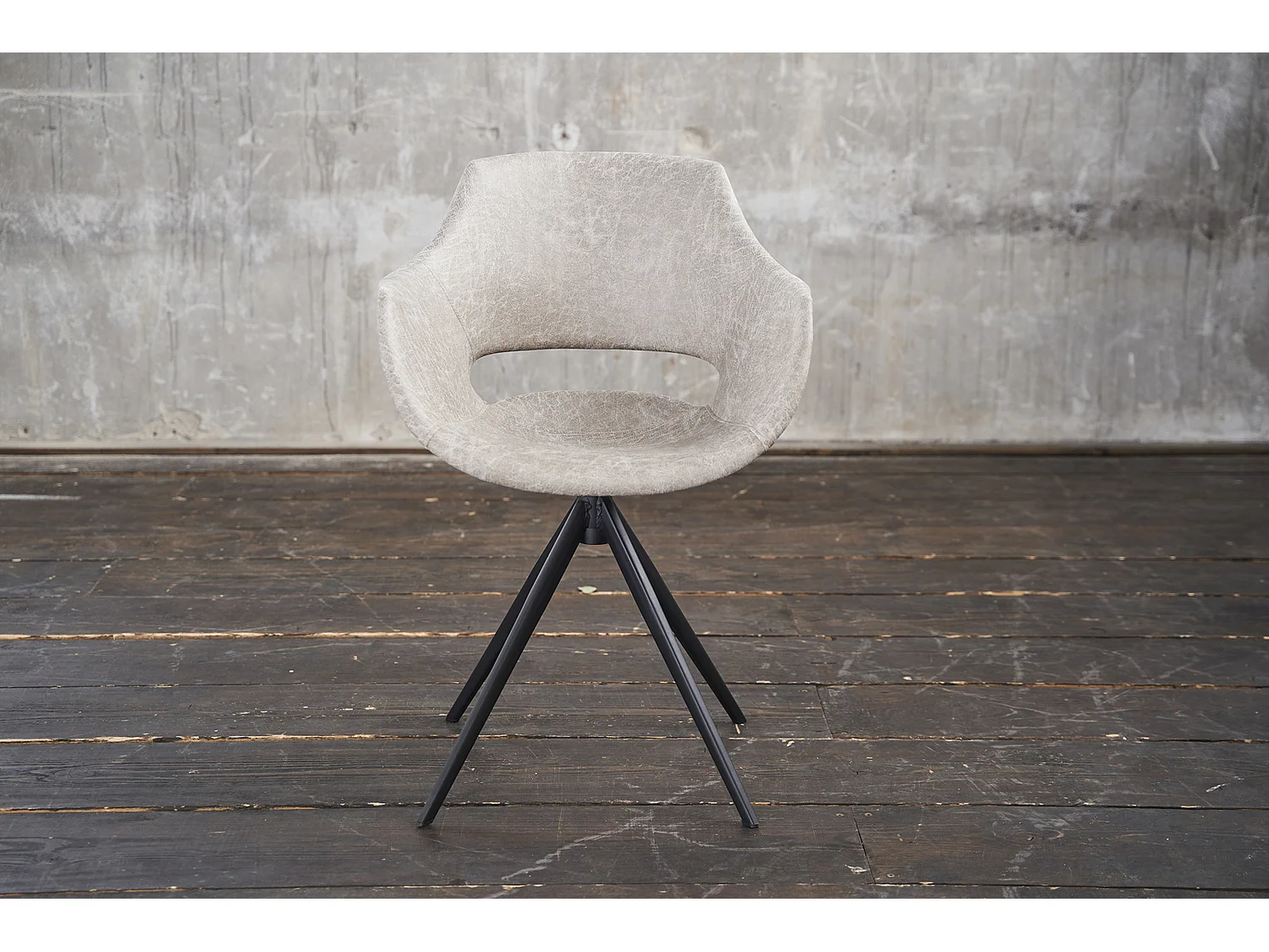 Drehstuhl - Cremeweiß Microfaser - ZAJA