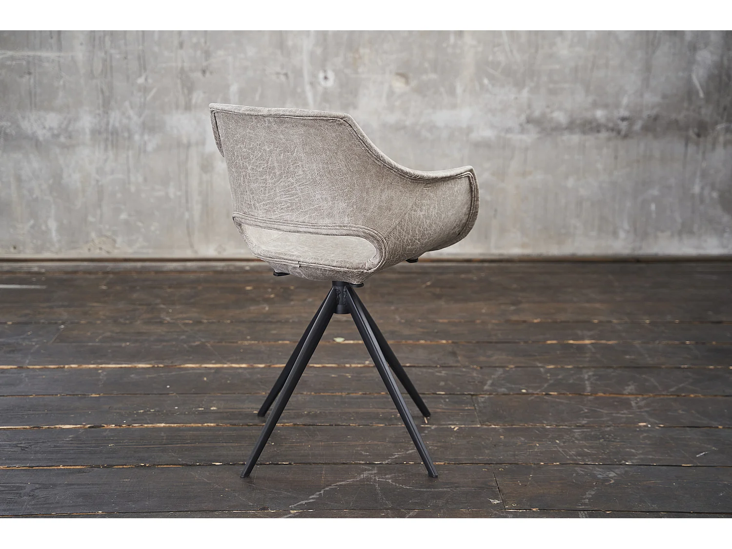 Drehstuhl - Cremeweiß Microfaser - ZAJA